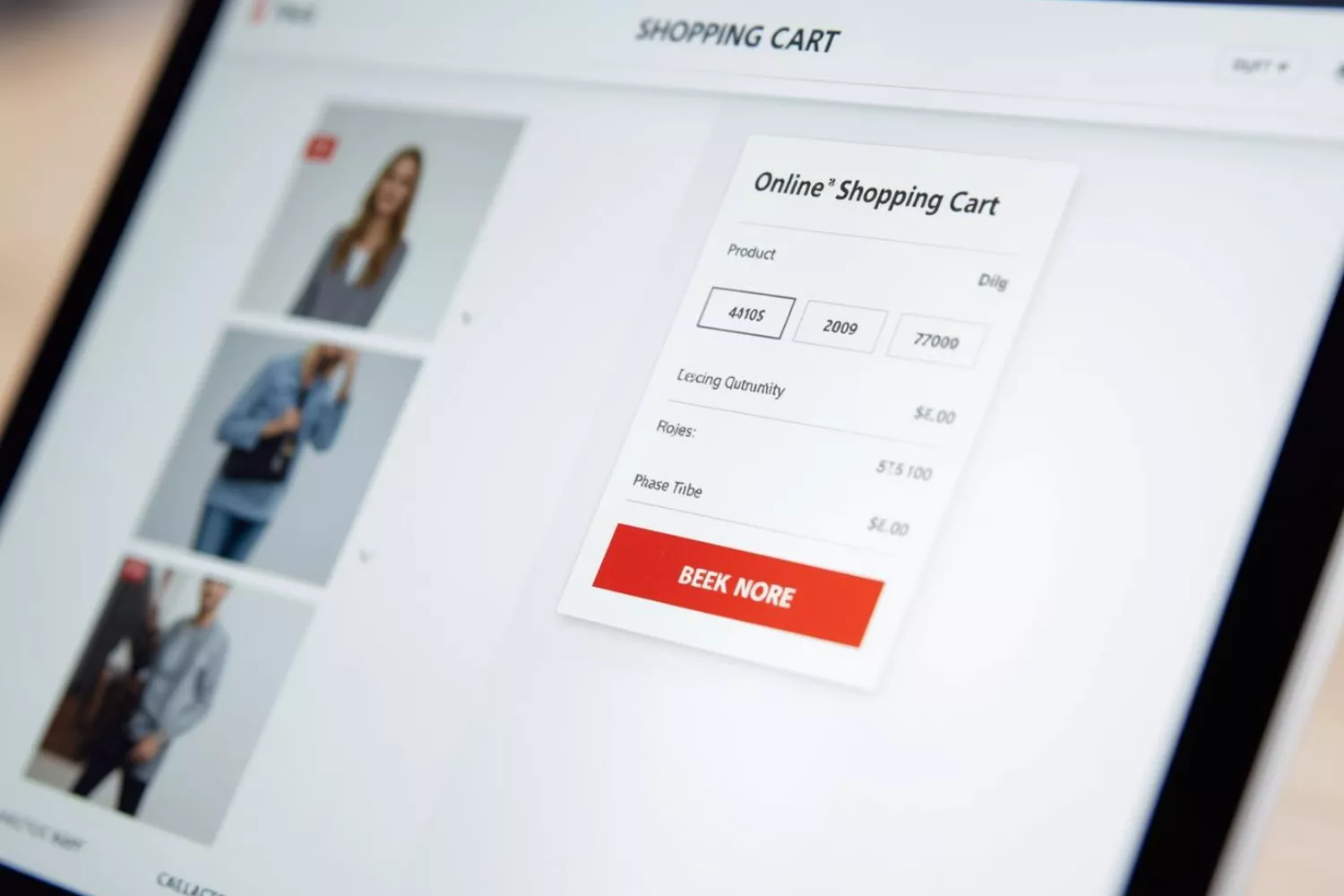 Geöffneter Warenkorb mit Ware darin, aber es kommt nicht zum Kauf