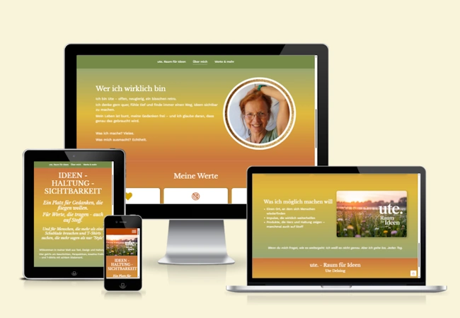 Website ute. - Raum für Ideen