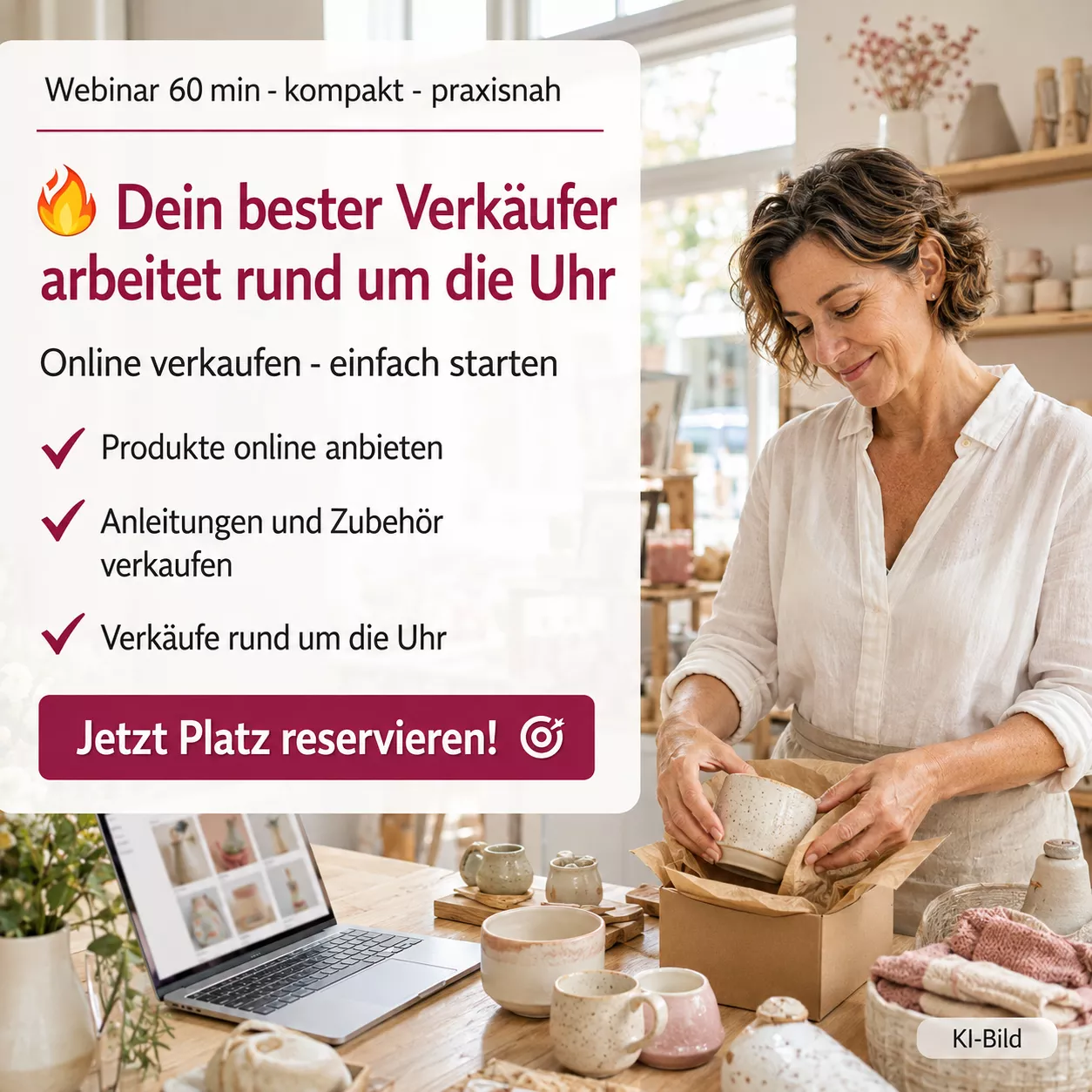 Webinar Dein bester Verkäufer - Online Shop & Fakturierung