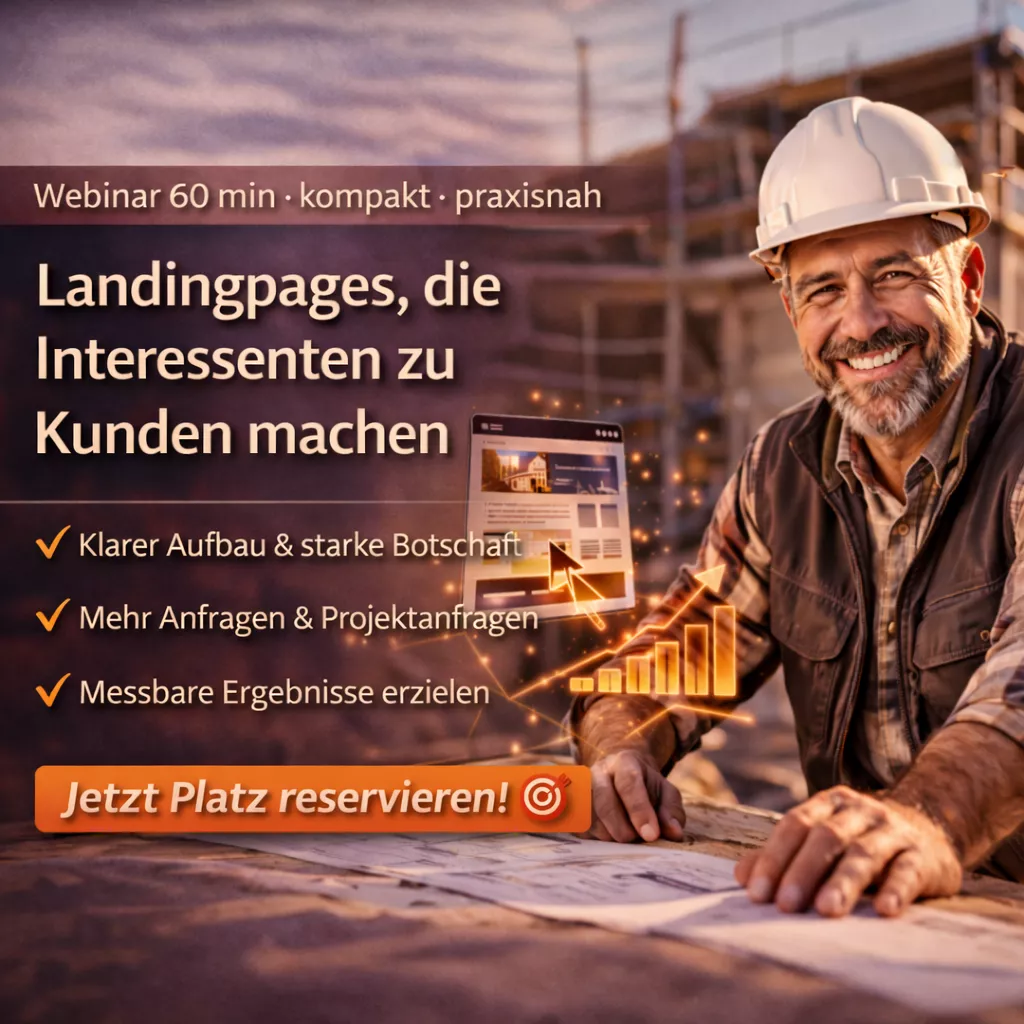 Webinar Landingpages, die Interessenten zu Kunden machen