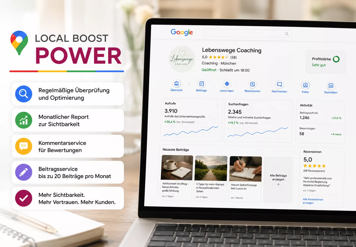 Local Boost Power – Rundum-Betreuung Google Business Profil